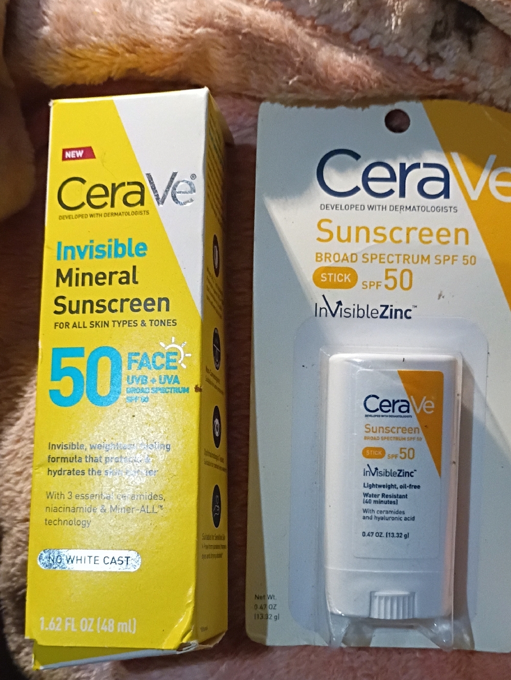 CeraVe Hydrating Mineral Sunscreen Tinted Face SPF 30 & SPF50 STICK
